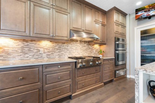 172 Auburn Bay Avenue Se, Calgary, AB - Indoor Photo Showing Kitchen With Upgraded Kitchen