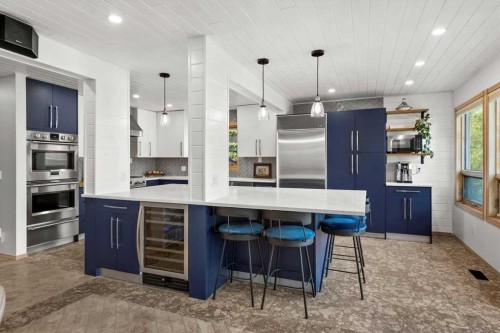 75 Hawkside Close Nw, Calgary, AB - Indoor Photo Showing Kitchen With Upgraded Kitchen