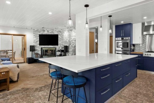 75 Hawkside Close Nw, Calgary, AB - Indoor Photo Showing Kitchen With Upgraded Kitchen