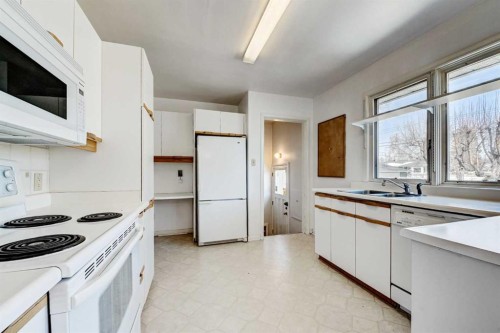 48 Westover Drive Sw, Calgary, AB - Indoor Photo Showing Kitchen With Double Sink