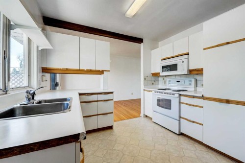 48 Westover Drive Sw, Calgary, AB - Indoor Photo Showing Kitchen With Double Sink