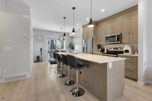 507-72 Cornerstone Manor Ne, Calgary, AB - Indoor Photo Showing Kitchen With Upgraded Kitchen
