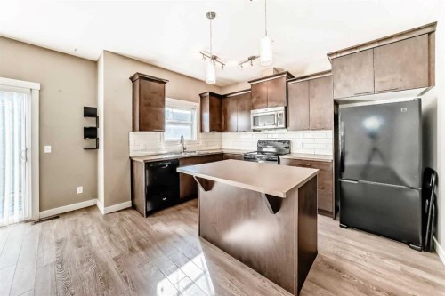 636 Skyview Ranch Grove Ne, Calgary, AB - Indoor Photo Showing Kitchen With Double Sink With Upgraded Kitchen