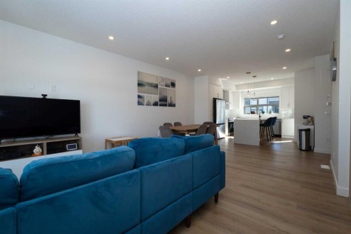 897 Mahogany Boulevard Se, Calgary, AB - Indoor Photo Showing Living Room