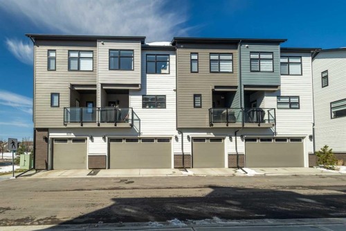 897 Mahogany Boulevard Se, Calgary, AB - Outdoor With Balcony With Facade