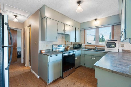 4609 Marcombe Way Ne, Calgary, AB - Indoor Photo Showing Kitchen With Double Sink