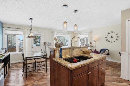 161 Douglas Glen Heath Se, Calgary, AB - Indoor Photo Showing Kitchen With Double Sink With Upgraded Kitchen