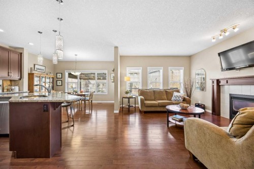 211 Mountainview Drive, Okotoks, AB - Indoor With Fireplace