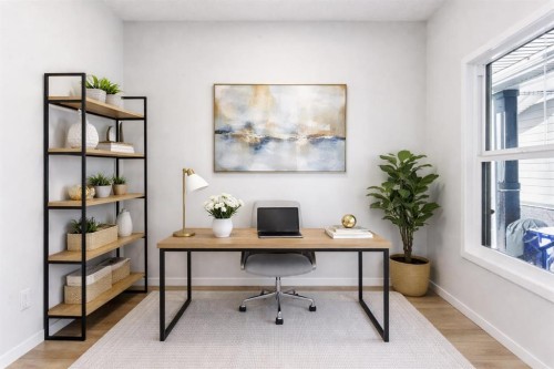 623 Buffaloberry Manor Se, Calgary, AB - Indoor Photo Showing Office