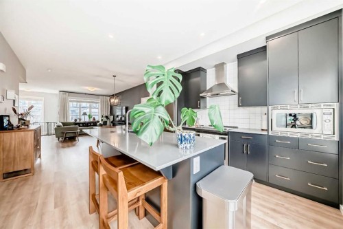 19 Rowley Common Nw, Calgary, AB - Indoor Photo Showing Kitchen With Upgraded Kitchen