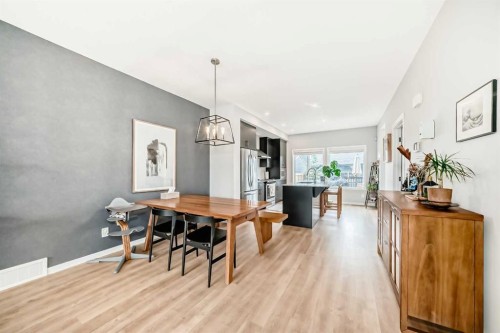19 Rowley Common Nw, Calgary, AB - Indoor Photo Showing Dining Room