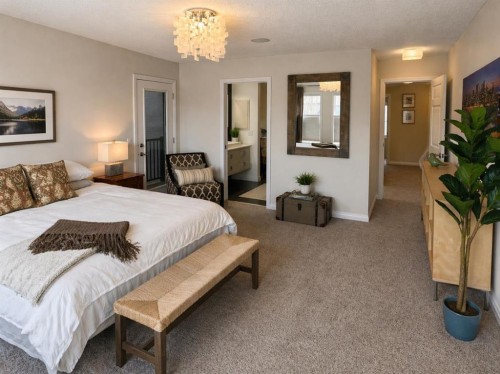 366 Mahogany Boulevard Se, Calgary, AB - Indoor Photo Showing Bedroom