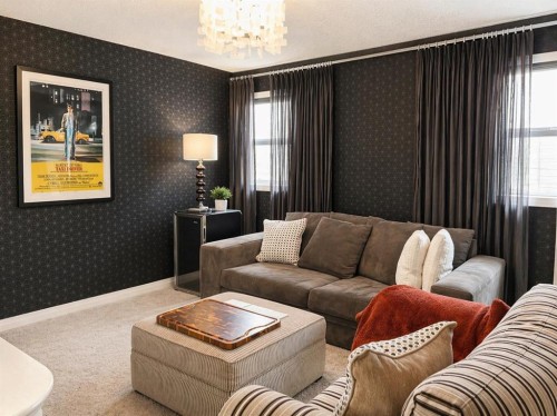 366 Mahogany Boulevard Se, Calgary, AB - Indoor Photo Showing Living Room