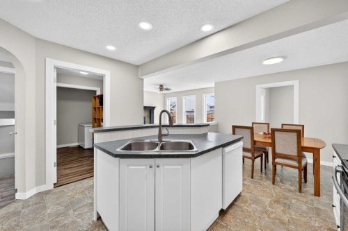 988 Prestwick Circle Se, Calgary, AB - Indoor Photo Showing Kitchen With Double Sink