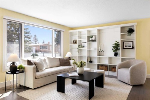 348 Wascana Crescent Se, Calgary, AB - Indoor Photo Showing Living Room