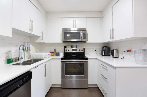 2406-302 Skyview Ranch Drive Ne, Calgary, AB - Indoor Photo Showing Kitchen With Double Sink With Upgraded Kitchen
