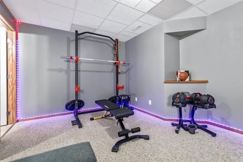 18 Green Meadow Crescent, Strathmore, AB - Indoor Photo Showing Gym Room