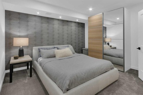 90 Somme Boulevard Sw, Calgary, AB - Indoor Photo Showing Bedroom