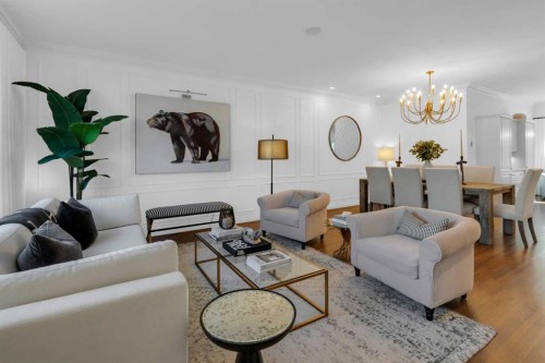 90 Somme Boulevard Sw, Calgary, AB - Indoor Photo Showing Living Room
