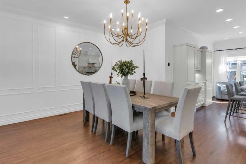 90 Somme Boulevard Sw, Calgary, AB - Indoor Photo Showing Dining Room