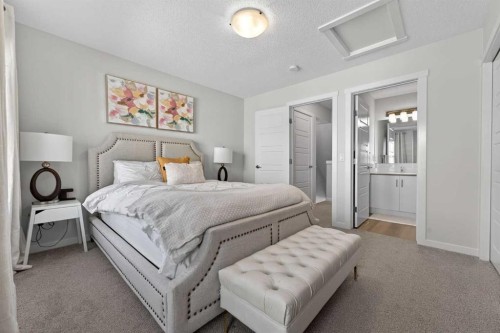 340 Cranbrook Square Se, Calgary, AB - Indoor Photo Showing Bedroom