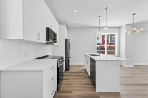 838-132 Red Embers Link Ne, Calgary, AB - Indoor Photo Showing Kitchen With Upgraded Kitchen