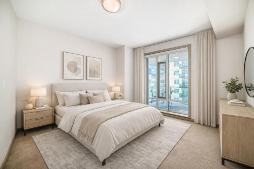 502-210 15 Avenue Se, Calgary, AB - Indoor Photo Showing Bedroom