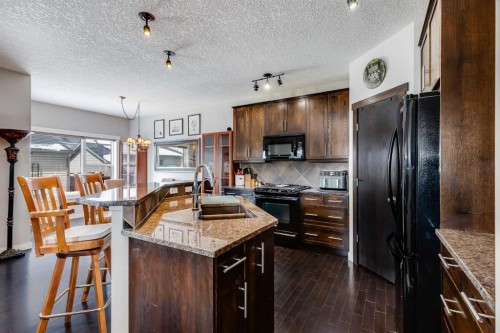 2 Elgin Meadows Green Se, Calgary, AB - Indoor Photo Showing Kitchen With Double Sink With Upgraded Kitchen