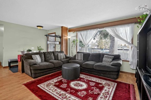 255 Penmeadows Close Se, Calgary, AB - Indoor Photo Showing Living Room