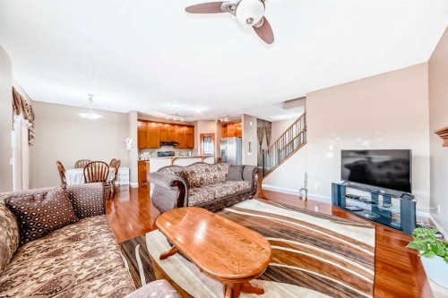 148 Saddlecrest Gardens Ne, Calgary, AB - Indoor Photo Showing Living Room