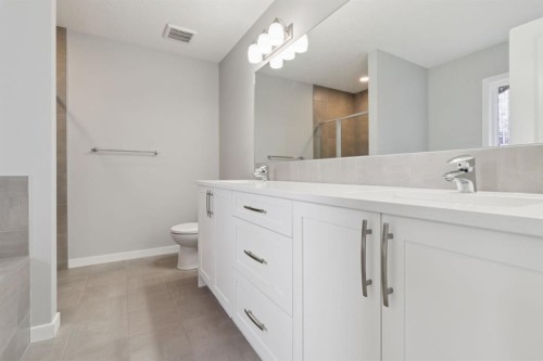 107 Sundown View, Cochrane, AB - Indoor Photo Showing Bathroom