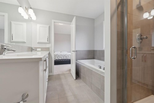 107 Sundown View, Cochrane, AB - Indoor Photo Showing Bathroom