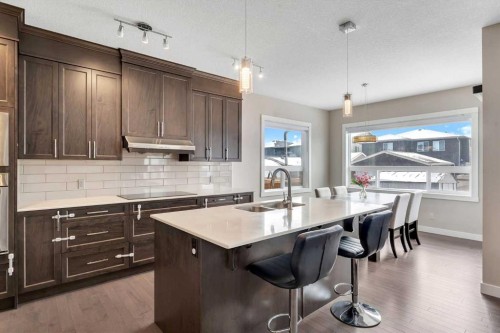 188 Cornerstone Circle Ne, Calgary, AB - Indoor Photo Showing Kitchen With Double Sink With Upgraded Kitchen