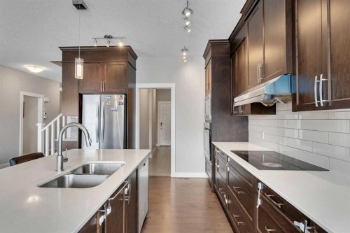 188 Cornerstone Circle Ne, Calgary, AB - Indoor Photo Showing Kitchen With Double Sink With Upgraded Kitchen