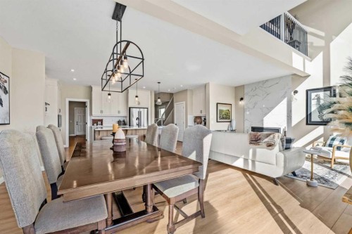 51 Creekstone Way Sw, Calgary, AB - Indoor Photo Showing Dining Room