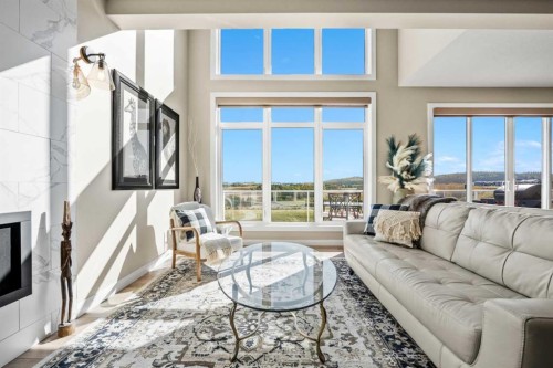 51 Creekstone Way Sw, Calgary, AB - Indoor Photo Showing Living Room
