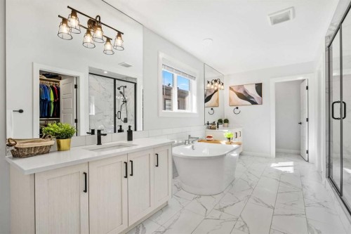 51 Creekstone Way Sw, Calgary, AB - Indoor Photo Showing Bathroom