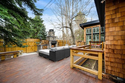 7235 Kananaskis Drive Sw, Calgary, AB - Outdoor With Deck Patio Veranda