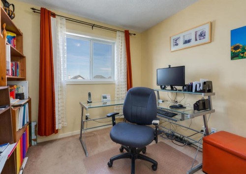 471 Silverado Plains Circle Sw, Calgary, AB - Indoor Photo Showing Office