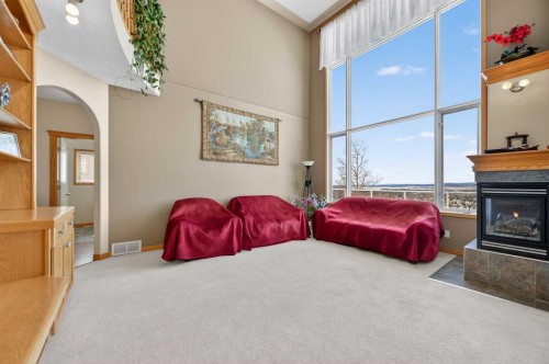 359 Rocky Ridge Drive Nw, Calgary, AB - Indoor With Fireplace