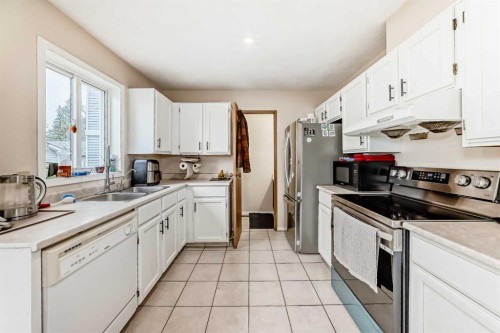 110 Edgeburn Crescent Nw, Calgary, AB - Indoor Photo Showing Kitchen With Double Sink