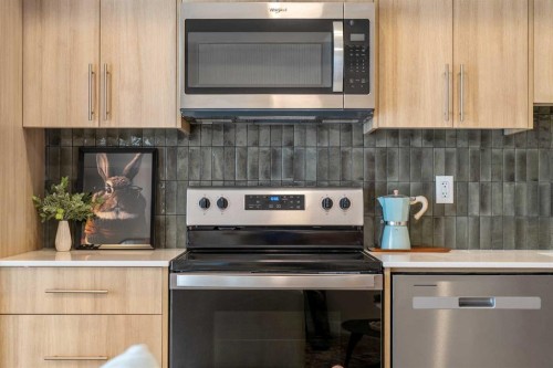 2203-9655 Bowfort Road Nw, Calgary, AB - Indoor Photo Showing Kitchen