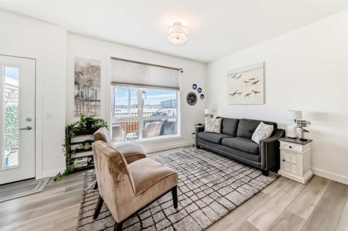 52 Walden Lane Se, Calgary, AB - Indoor Photo Showing Living Room