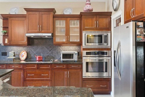 202 Tusslewood Terrace Nw, Calgary, AB - Indoor Photo Showing Kitchen With Upgraded Kitchen