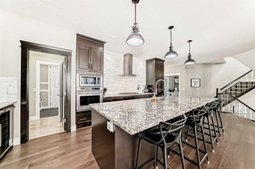 120 Kinniburgh Circle, Chestermere, AB - Indoor Photo Showing Kitchen With Upgraded Kitchen