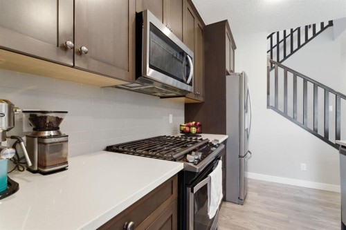 131 Walcrest Way Se, Calgary, AB - Indoor Photo Showing Kitchen With Upgraded Kitchen