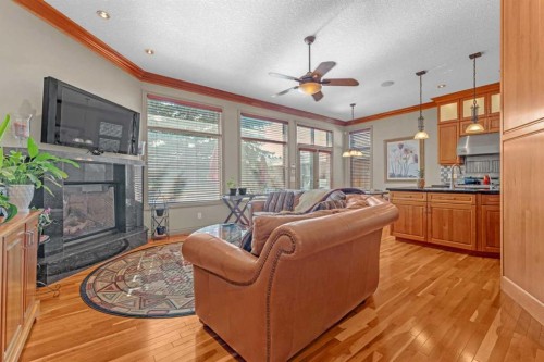 183 Westview Drive Sw, Calgary, AB - Indoor Photo Showing Living Room With Fireplace