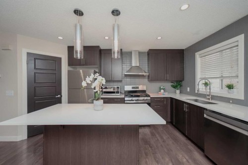 88 Pantego Lane Nw, Calgary, AB - Indoor Photo Showing Kitchen With Stainless Steel Kitchen With Upgraded Kitchen