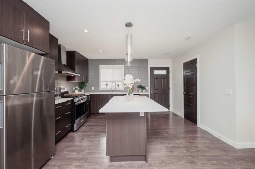88 Pantego Lane Nw, Calgary, AB - Indoor Photo Showing Kitchen With Stainless Steel Kitchen With Upgraded Kitchen
