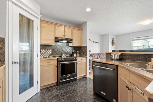 52 Evansford Road Nw, Calgary, AB - Indoor Photo Showing Kitchen With Double Sink